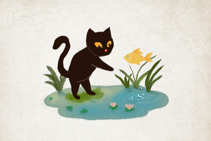 Кот рыболов