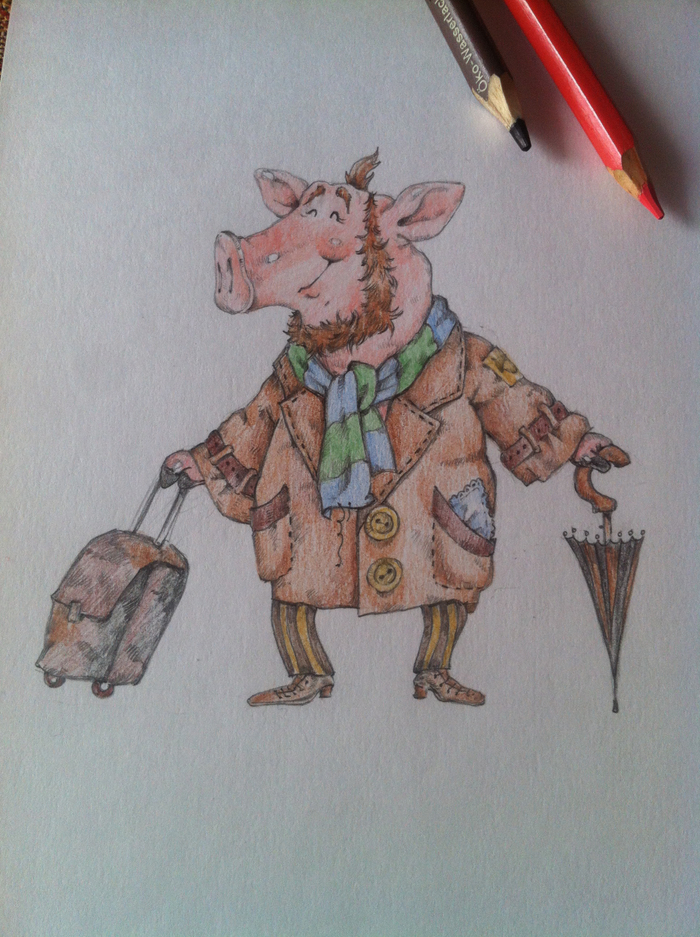 Забавный свин