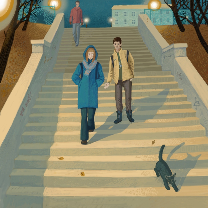 иллюстрация к повести Е.Габовой «Беличья шкурка»