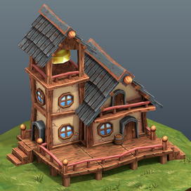 Ратуша (Игровая Low-poly)