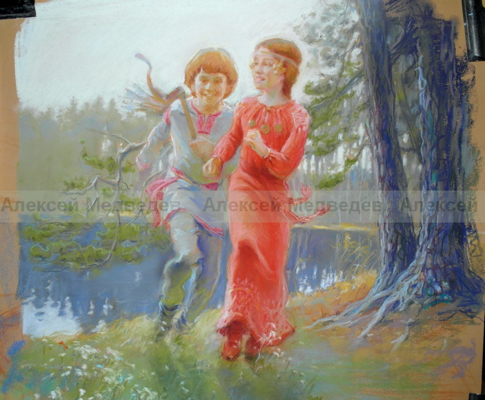 Эскиз к иллюстрации.