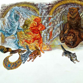 Иллюстрация к книге"Скандинавские мифы"