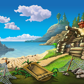 Фон для рекламного ролика «Золотая рыбка»