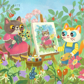 Тимофей рисует одноклассницу