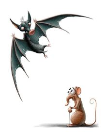 A bat and a rat