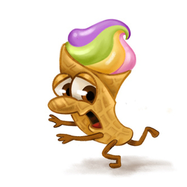 Мороженое в рожке. Персонаж