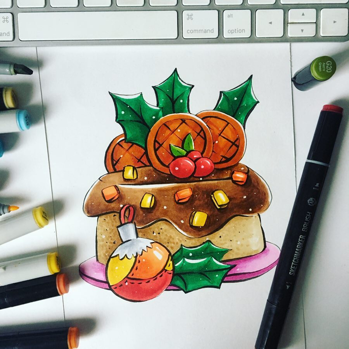 Рождественский кекс