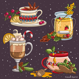 Согревающие зимние напитки