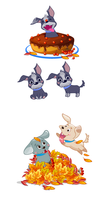 Осенние песики