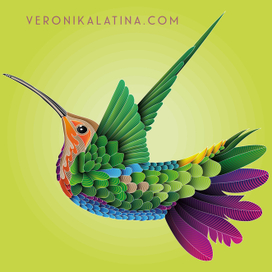 Векторная колибри