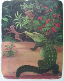 Филиппинская сказка "Обезьяна и крокодил"