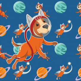 Паттерн для печати на текстиле