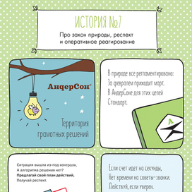 Страница комикса для сети кафе «Андерсон»