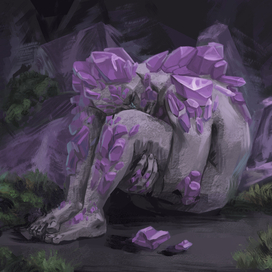 Фиолетовые камни