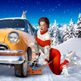 Календарь в стиле пин-ап