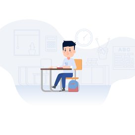 Мальчик в школе