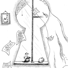 Окно. Иллюстрация к стихотворению