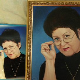 портрет по фото. масло