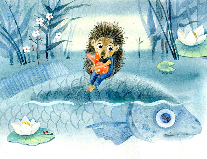 Ежик и рыба