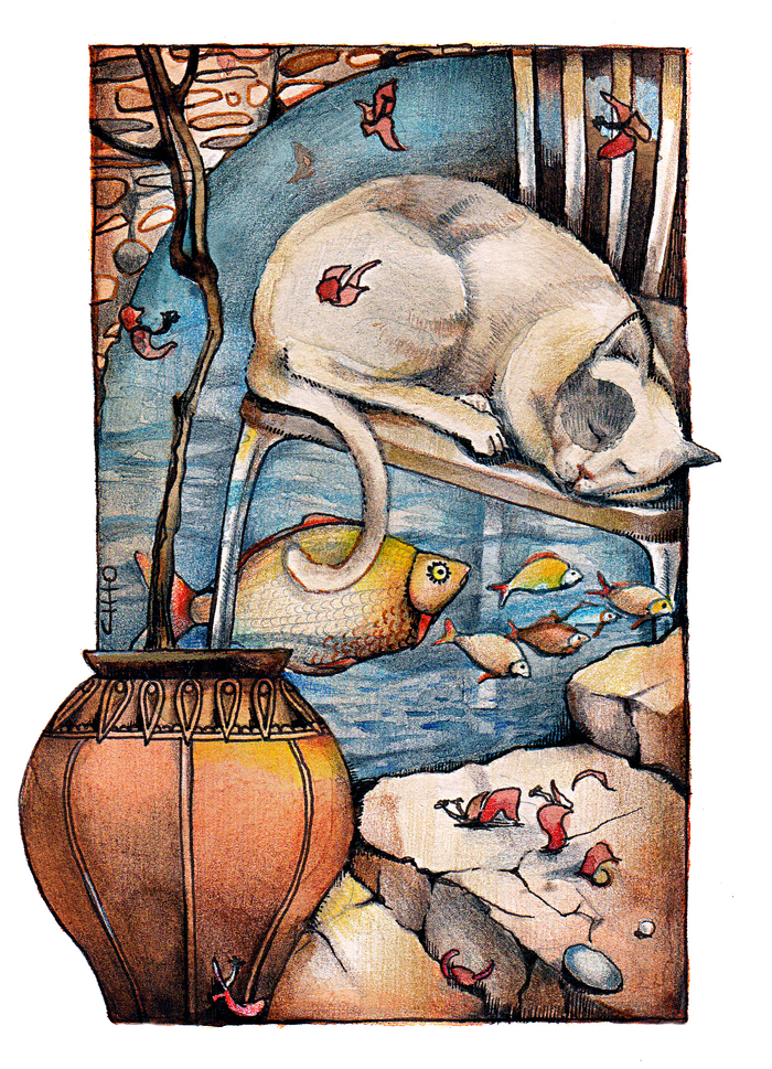 Кот из Линдоса