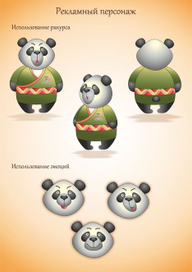 Рекламный персонаж для магазина китайского чая