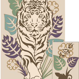 рисунок для машинной вышивки для американского бренда одежды