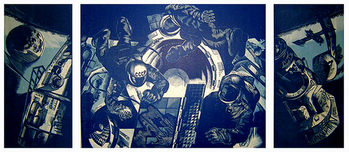 ,,С Днем КОСМОНАВТИКИ,товарищи земляне!,,