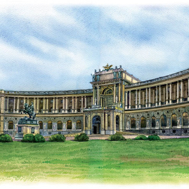 Вена . Хоффбург - Hofburg 