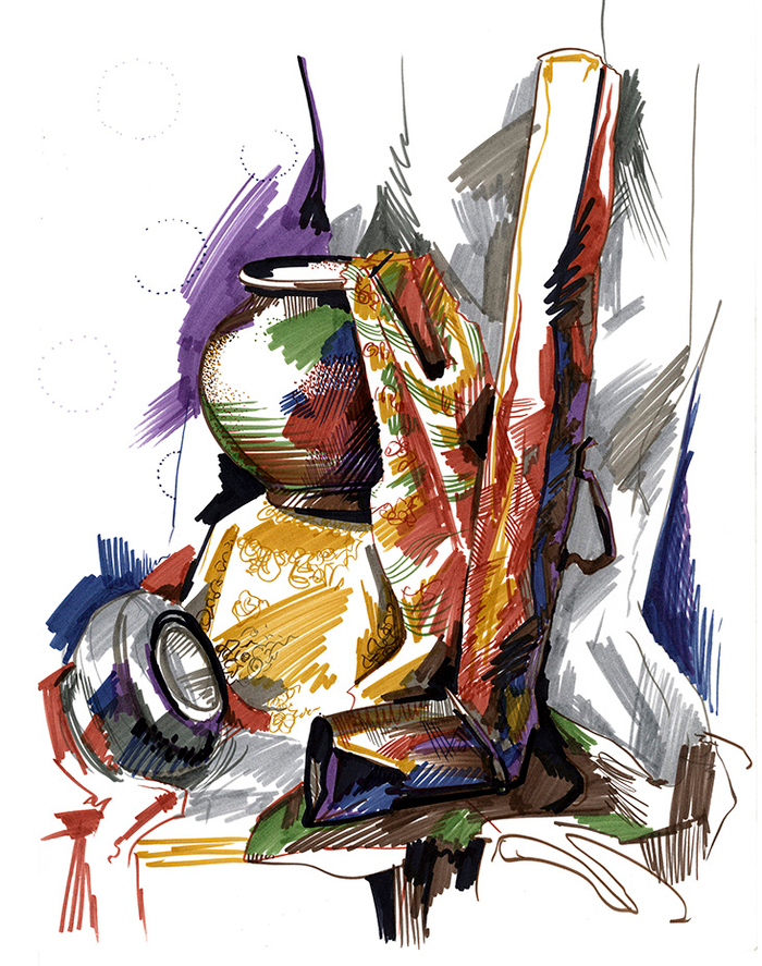 Натюрморт с самоварной трубой