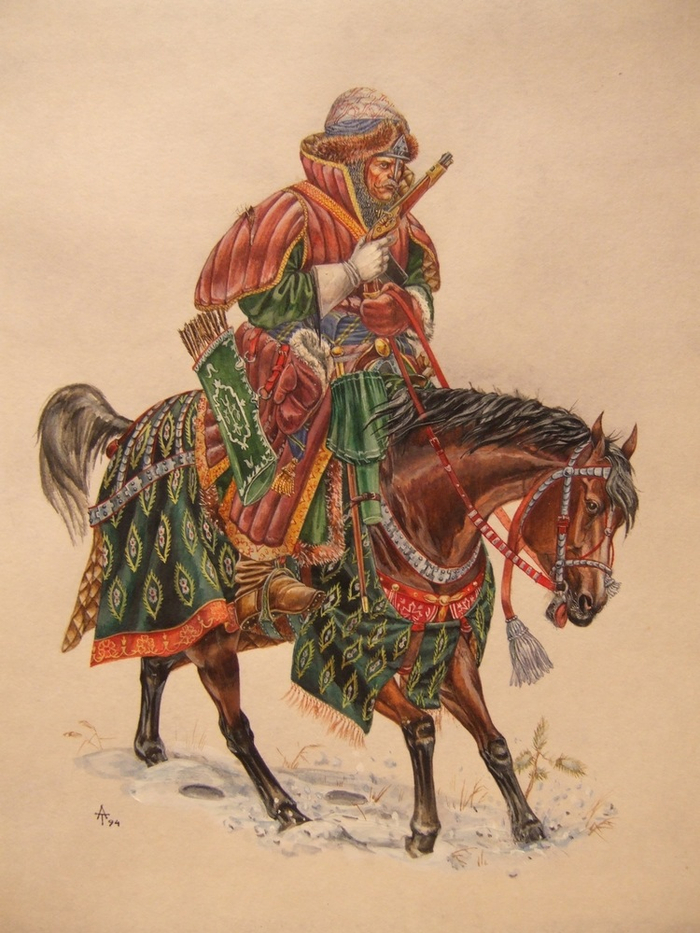 Начальный человек стрельцов. Россия 17-й в.