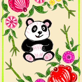 Городская роспись "Панда" 