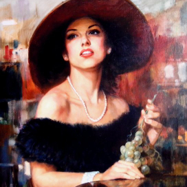 Портрет девушки по фото маслом