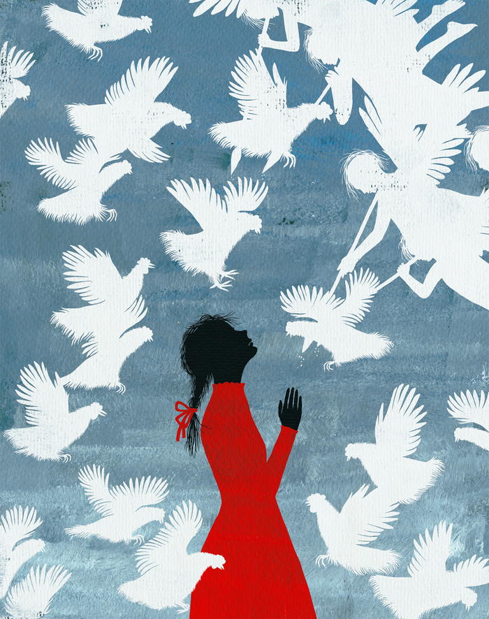  Иллюстрация - 9 к сказке Х.К. Андерсена "Снежная королева" 