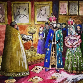 Третья часть триптиха к сказке "Аленький цветочек"