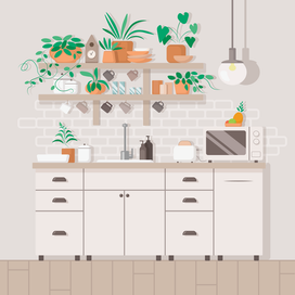 Кухня в стиле лофт