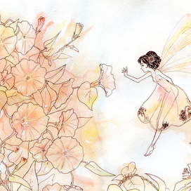 Фея и цветы