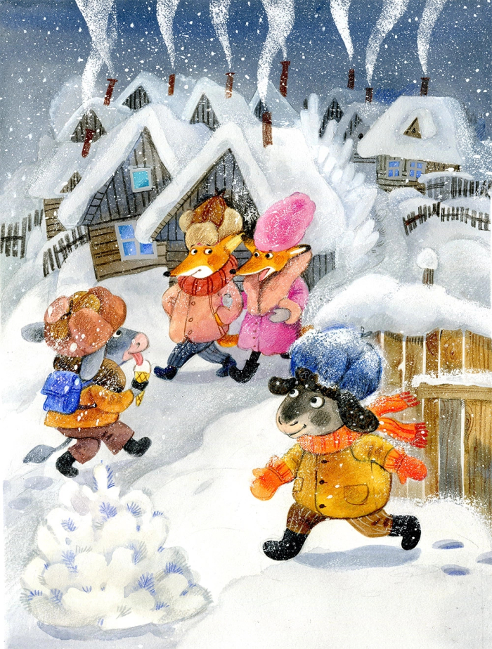 Барашек и первый снег, для изд. Лабиринт