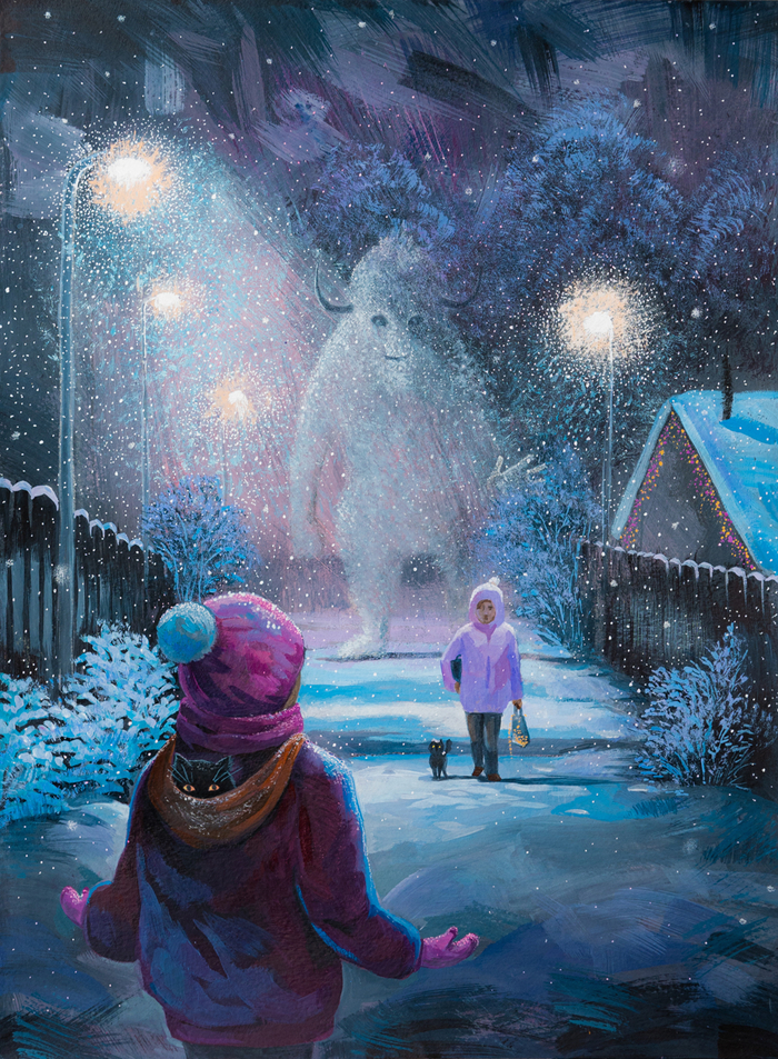 Кто-то там в пелене снега