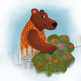 Захар Палыч крадет черенок розы