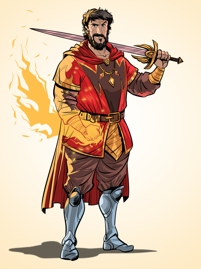 всепоглощающий воитель с огненным бичом))