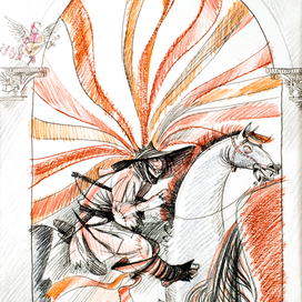 фрагмент илл. к комедии У.Шекспира "Укрощение строптивой"