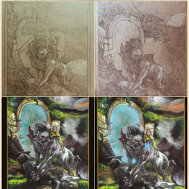 Процесс обложки для книги Юрия Стерха "Зотэрианец: Зов ушедших героев".