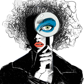 Через стекло