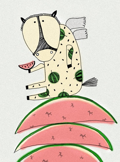 Арбузный конь / Water-melon horse