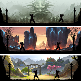 Фоны для игры Shadow fight