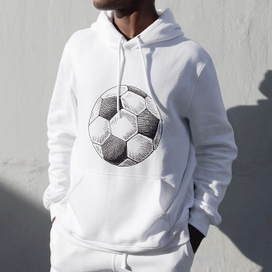 Принт с футбольным мячом