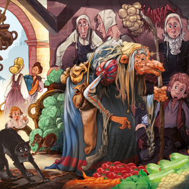 иллюстрация к сказкам Гауфа