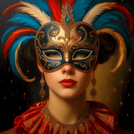 Masquerade mask illustration