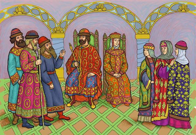 Бояре у князя