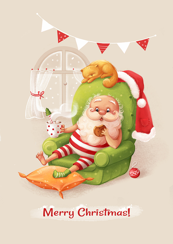 Санта отдыхает